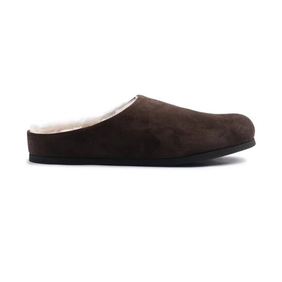 Woman by Common Projects 6166 Shearling Clogs in Coffee 39 - Picture 3 of 5